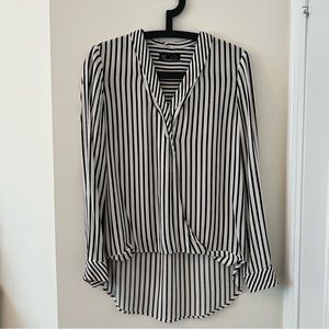 Zara women’s striped blouse black/white size X-small in good condition